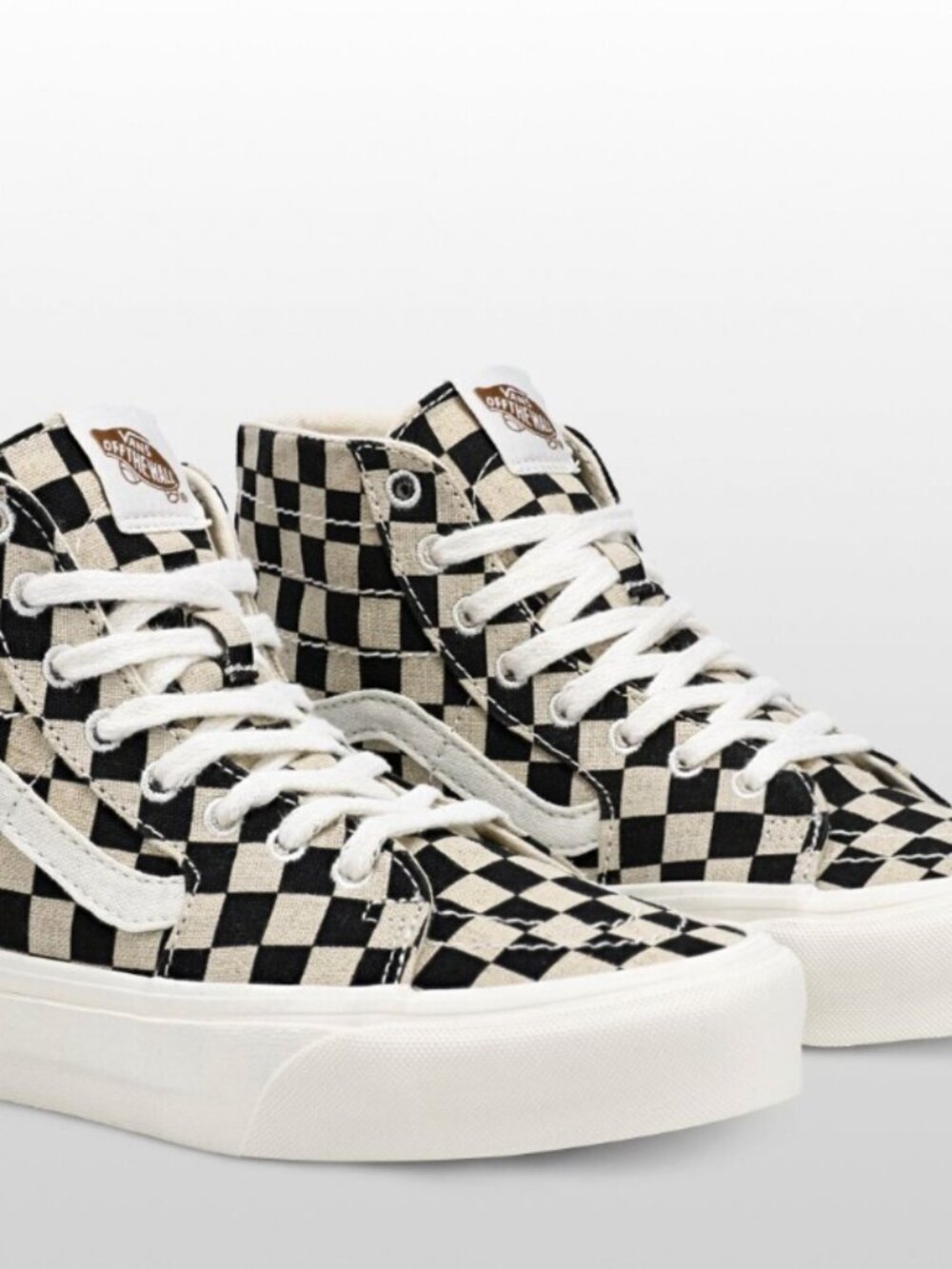 Vans Eco Theory Checkerboard Sk8-Hi Tapered Men’s Size US 7 Women’s US 8.5